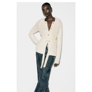 ZARA Wool Blend Knit Cardigan